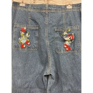 Disney x Macy's Minnie and Daisy Duck Embroidered Wide Leg Jeans Blue Size 14